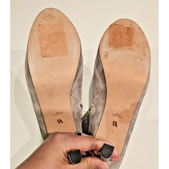 Veronica Beard Dali Women Platform Bootie Gray Suede Stiletto Heel Boots SZ 11 - Picture 14 of 14